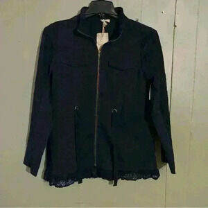 Hem And Thread Embry Lacy Utility Shacket NWT Size S